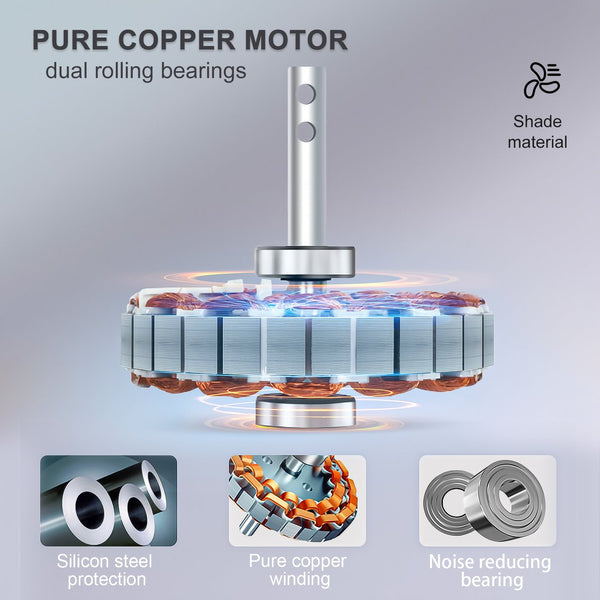 English Elm Farmhouse Caged Flush Mount Ceiling Fan with Light and Remote, 7-Blade Reversible DC Motor Quiet Timing W1340103798