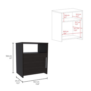 English Elm 2 Piece Bedroom Set London Armoire & Egeo 5-Drawer Dresser Black/Light Oak — RTA, Durable, Easy Assemble B0200S00237