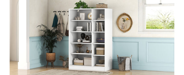 English Elm 3-door Shutter Wardrobe White Mdf Freestanding Bedroom Storage with Hanging Rail LP006003AAK