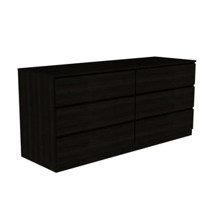 English Elm 3 Piece Bedroom Set - Black Cocora & Capri Dressers, Easy Interlock Assembly, Durable Particleboard B097S00065