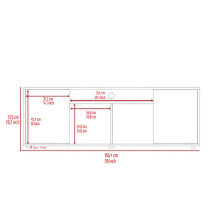 English Elm Katalla 2 Piece Living Room Set with Dallas TV Stand & Vassel Coffee Table, Easy Assemble, Sturdy Finish B097S00049