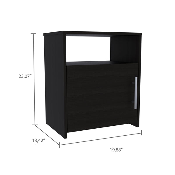 English Elm 3 Piece Bedroom Set with Baltimore Shoe Rack & 2 Omaha Nightstands Black — Easy Assemble, Durable Wood Finish, Pre-Drilled Holes, Secure Interlock B097S00057