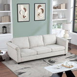 English Elm 89.37Inch 3 Seats Upholstered Sofa, Bishop Beige