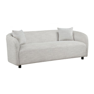 English Elm 3 Seater Sofa Comfy Sofa For Living Room, Bouclé Couch Grey