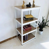 Hearth and Haven Zinc Storage Rack with 4 Adjustable Shelves, White W1790120824