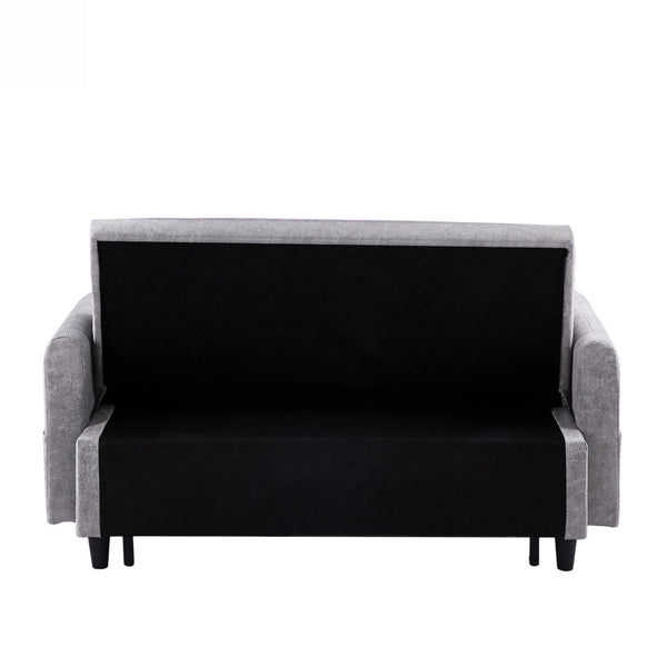 English Elm Sku Convertible Sleeper Sofa with Storage Drawer Ottoman Usb Ports Studio Ready N719P185195E