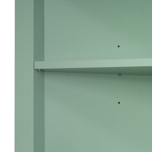 English Elm Green Triangle Tall Cabinet with 3 Drawers, Adjustable Shelf & Anti-Tip Device for Bathroom/Kitchen (Stylish MDF) N725P247409G
