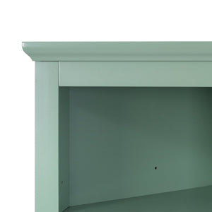 English Elm Green Triangle Tall Cabinet with 3 Drawers, Adjustable Shelf & Anti-Tip Device for Bathroom/Kitchen (Stylish MDF) N725P247409G