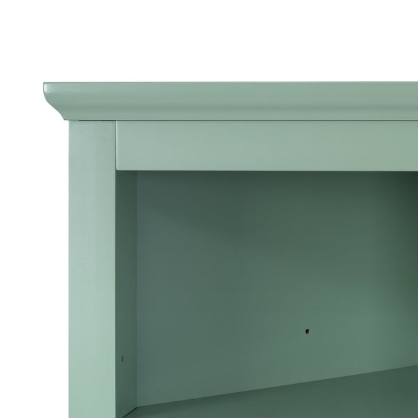 English Elm Green Triangle Tall Cabinet with 3 Drawers, Adjustable Shelf & Anti-Tip Device for Bathroom/Kitchen (Stylish MDF) N725P247409G