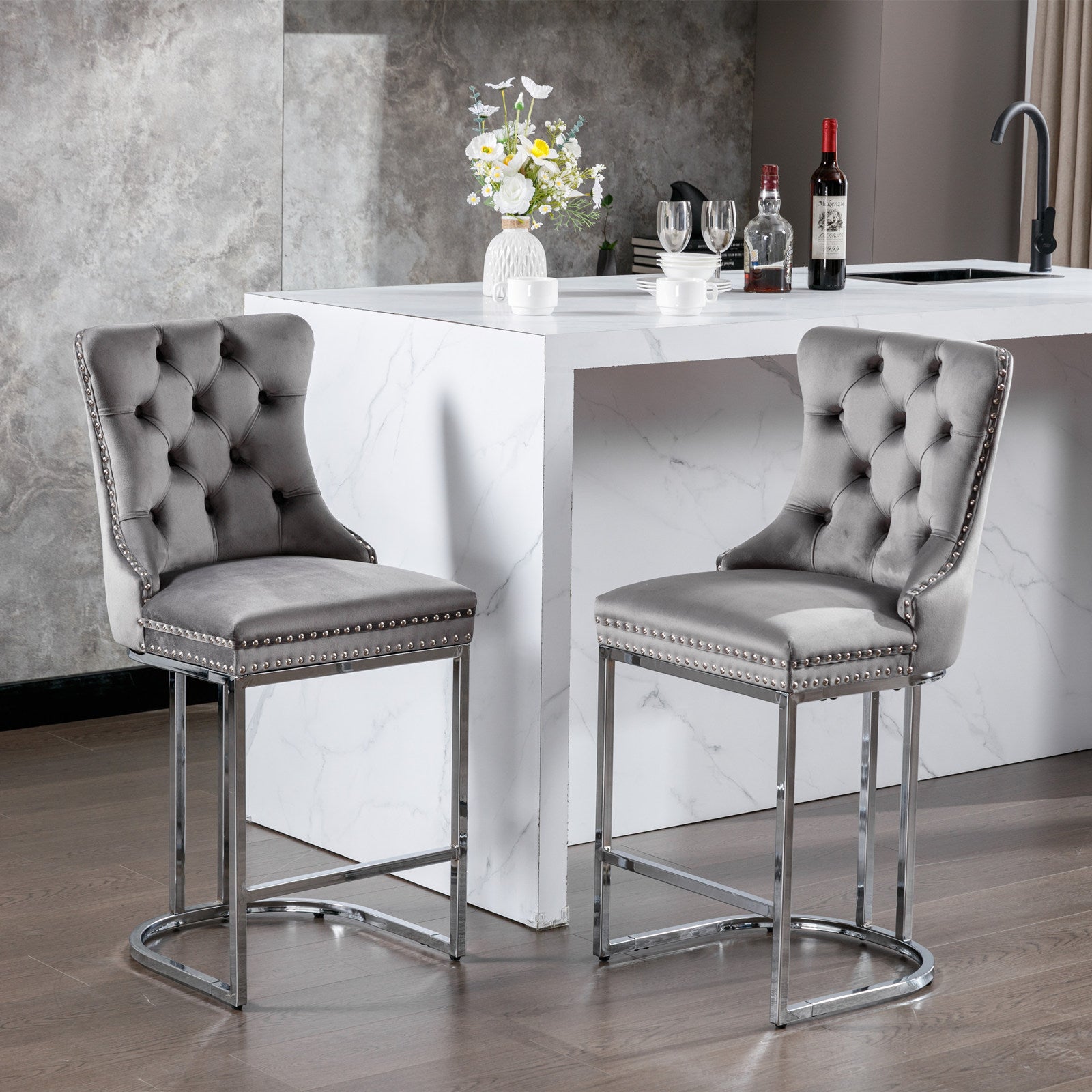 Deep Button Stool 26