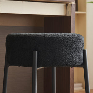 English Elm 30" Tall High Bar Stools Set Of 2 - Sleek Upholstered Seating For Kitchens, Cafés & Modern Bars W1901112450