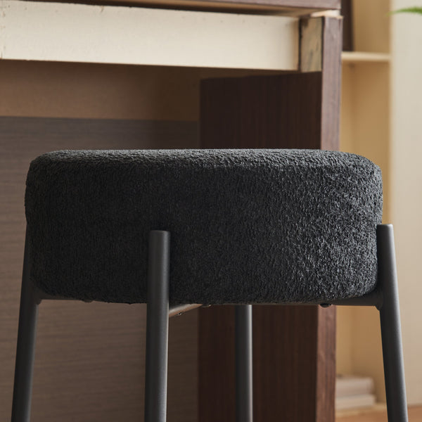 English Elm 30" Tall High Bar Stools Set Of 2 - Sleek Upholstered Seating For Kitchens, Cafés & Modern Bars W1901112450