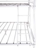 Hearth and Haven Heavy Duty Twin-Over-Full Metal Bunk Bed, Easy Assembly with Enhanced Upper-Level Guardrail W84041890