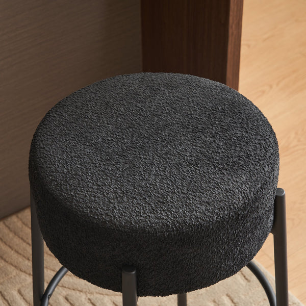 English Elm 30" Tall High Bar Stools Set Of 2 - Sleek Upholstered Seating For Kitchens, Cafés & Modern Bars W1901112450