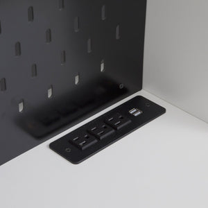 English Elm 74" Modern Kitchen Pantry Cabinet with Charging Station & Microwave Stand, Freestanding Buffet Storage with Hutch, Drawer, White Finish W1321S00002