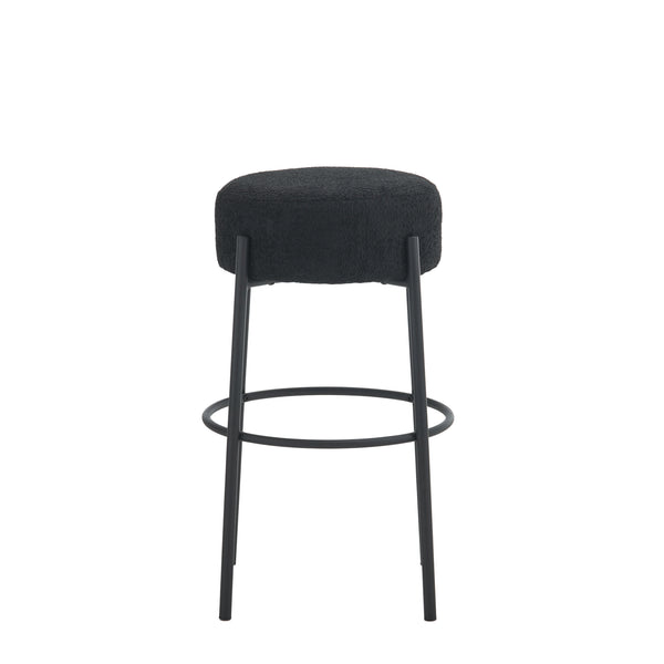 English Elm 30" Tall High Bar Stools Set Of 2 - Sleek Upholstered Seating For Kitchens, Cafés & Modern Bars W1901112450