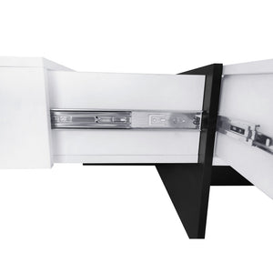 English Elm [new Picture] Square Coffee Table with Hidden Storage and Extendable Sliding Gloss Top WF305182AAK