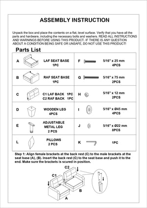 English Elm Living 2-Piece Sofa Set Chocolate Polyfiber with Accent Pillows, Loveseat & 72" Sofa, Modern Comfort HS00-F6923-ID-AHD