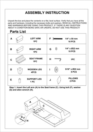 English Elm Contemporary Adjustable Microfiber Sofa with Cube Pattern, Storage Underseat, Plush Pillows & Arms Chocolate 72 L x 45 W x 14 H HS00F7889-ID-AHD
