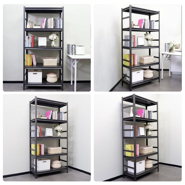 English Elm Storage Shelves Five Tier Heavy Duty Steel Rack Adjustable Garage Kitchen Organizer W1831121768