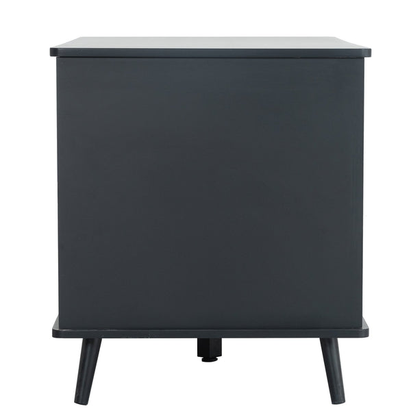 English Elm Litter Box Enclosure - Stylish Cat Furniture With Hidden Plug, Storage, And Triple-Door Access W42090255