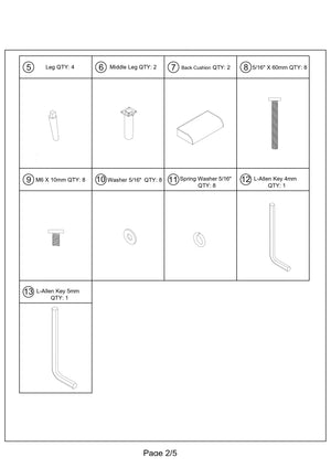 English Elm Blue Blue Grey Convertible Tufted Sofa Bed with Solid Wood Legs, Polyfiber Linen Comfort for Living Room HS00F8521-ID-AHD