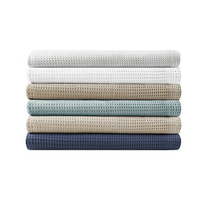 English Elm Cotton Beautyrest Waffle Weave Blanket King 108x90 — 100% Cotton 300GSM Breathable, OEKO-TEX Certified Comfort khaki 15.75 L x 12.2 W x 5.51 H B03595458