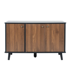 English Elm Litter Box Enclosure - Stylish Cat Furniture With Hidden Plug, Storage, And Triple-Door Access W42090255