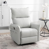 Hearth and Haven Rocking Recliner Chair, 360 Degree Swivel Nursery Rocking Chair, Glider Chair, Modern Small Rocking Swivel Recliner Chair For Bedroom, Living Room Chair Home Theater Seat, Side Pocket W1028115303