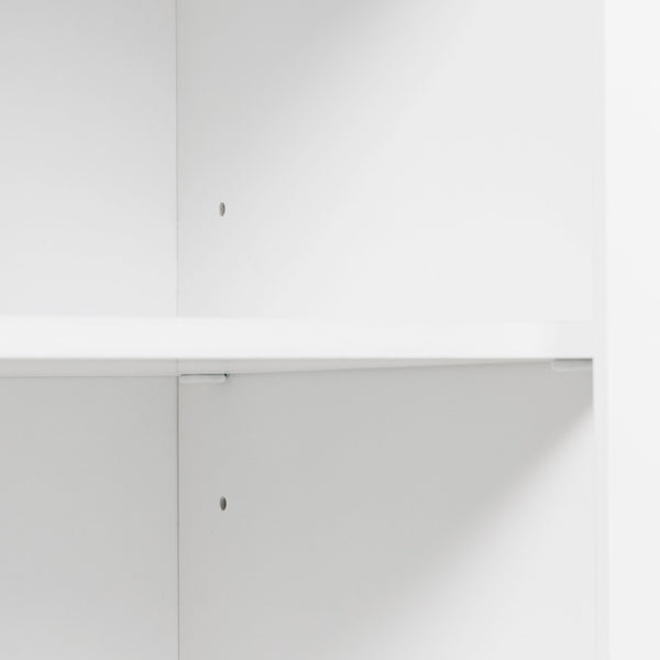 English Elm Bathroom Tall Storage Cabinet with Doors Drawer and Adjustable Shelf, MDF Build, Metal Handles, Anti-Tip Safety White WF308204AAK