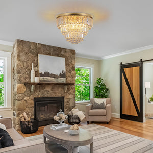 English Elm (Same As W1340110372/L5009) Gold Luxury Crystal Chandelier - Modern Elegance For Dining & Living Spaces! W1340P189395