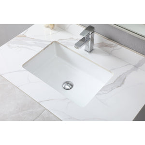 English Elm Montary 37-Inch Carrara Gold Bathroom Vanity Top With Undermount Sink & Modern Faucet Hole Design W509107288