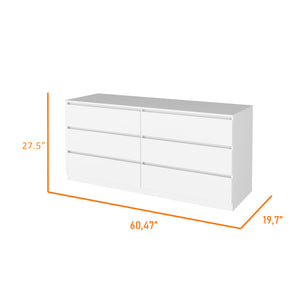 English Elm Wyoming Elegant 2-Piece White Bedroom Set with Armoire, Dresser 7 Drawers, Shelves & Rods B062S00256