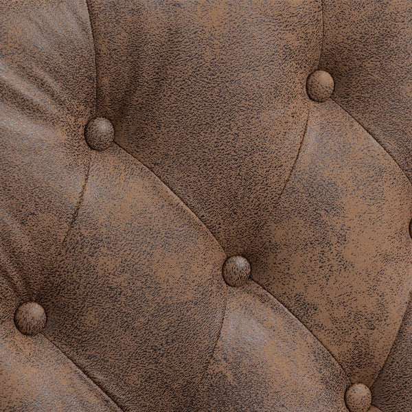 English Elm Wood Solid Frame Armchair Modern Accent Lounge Chair with Padded Foam Seat and Sturdy Rubberwood Legs Coffee W395109982