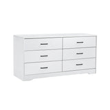 Hearth and Haven Wood Mdf Boards, 6 Drawers Dresser W370116727