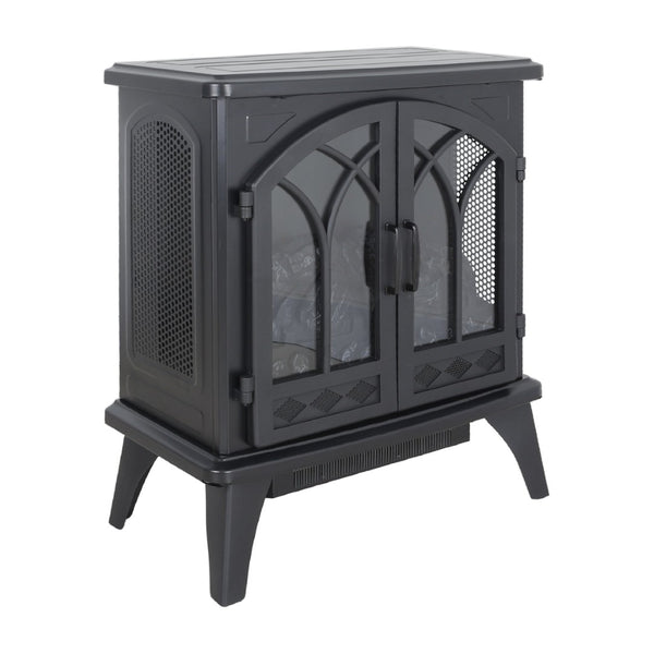 English Elm 24 Inch Infrared Quartz Stove Heater with 3d Flame Effect and Remote Control W1769112701