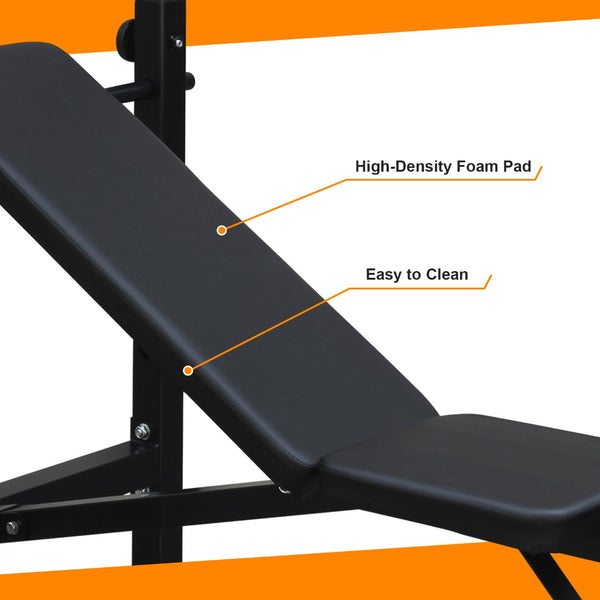English Elm Olympic Squat Rack Bench Press Set Adjustable Multi-position Home Gym Training W1408107770