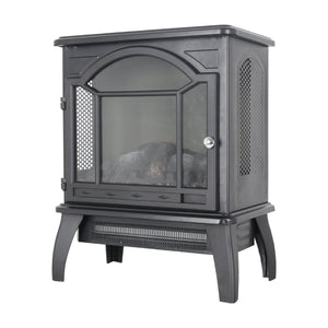 English Elm 18 Inch Infrared Quartz Freestanding Electric Fireplace Stove with 3d Flame Effect W1769112699