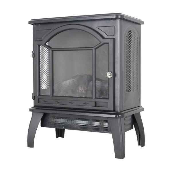 English Elm 18 Inch Infrared Quartz Freestanding Electric Fireplace Stove with 3d Flame Effect W1769112699