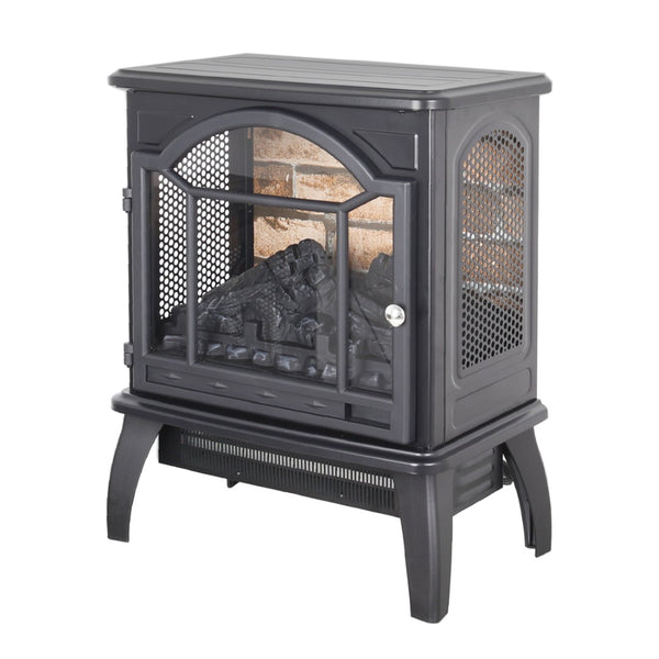 English Elm 18 Inch Infrared Quartz Freestanding Electric Fireplace Stove with 3d Flame Effect W1769112698