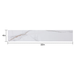 English Elm Montary Carrara Gold Vanity Side Splash Set – Left & Right 24.21x3.74x7.09 in Durable Decorative Trim W509109239