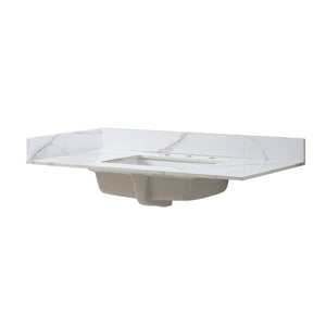 English Elm Montary Carrara Gold Vanity Side Splash Set – Left & Right 24.21x3.74x7.09 in Durable Decorative Trim W509109239