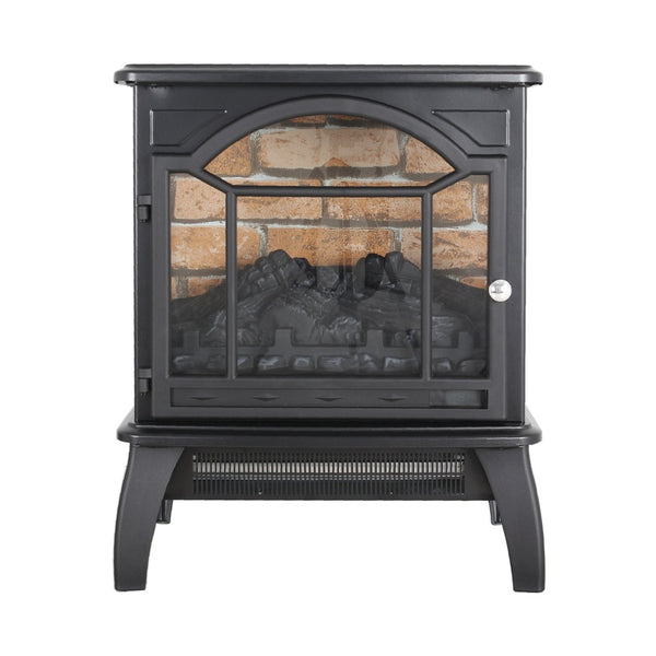 English Elm 18 Inch Infrared Quartz Freestanding Electric Fireplace Stove with 3d Flame Effect W1769112698