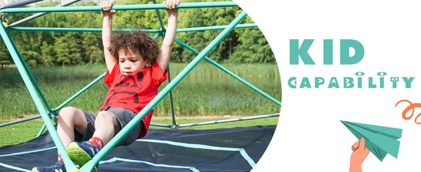 English Elm 13ft Geodesic Dome Climber with Hammock Powder Coated Steel Backyard Play Structure Green MS306993AAF