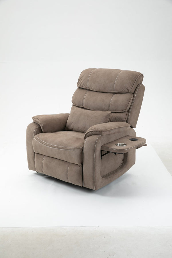 English Elm Lounge Power Lift Recliner with Massage Heat and Full Flat Recline for Living Room W547S00063