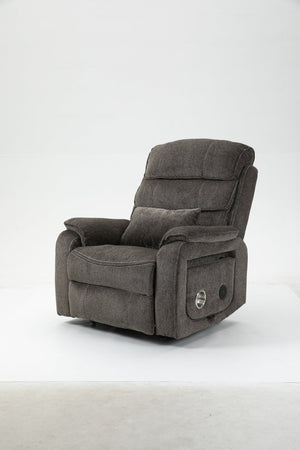 English Elm Lounge Power Lift Recliner with Massage Heat and Full Flat Recline for Living Room W547S00064