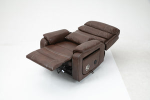 English Elm Lounge Power Lift Recliner with Massage Heat and Full Flat Recline for Living Room W547S00062