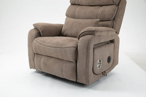 English Elm Lounge Power Lift Recliner with Massage Heat and Full Flat Recline for Living Room W547S00063