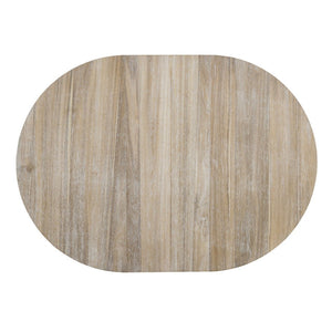 English Elm Trexm Retro Round Extendable Dining Set Acacia Veneer Table Four Tufted Chairs ST000094AAN