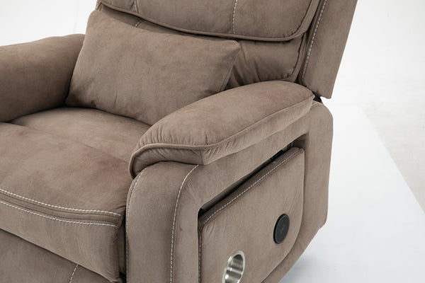 English Elm Lounge Power Lift Recliner with Massage Heat and Full Flat Recline for Living Room W547S00063